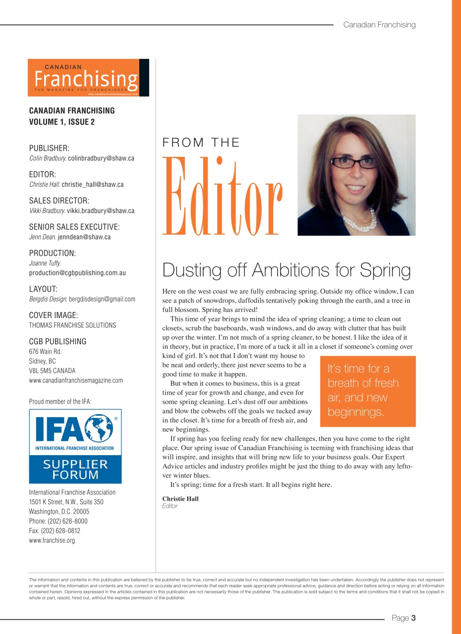 Canadian Franchising Preview Pages