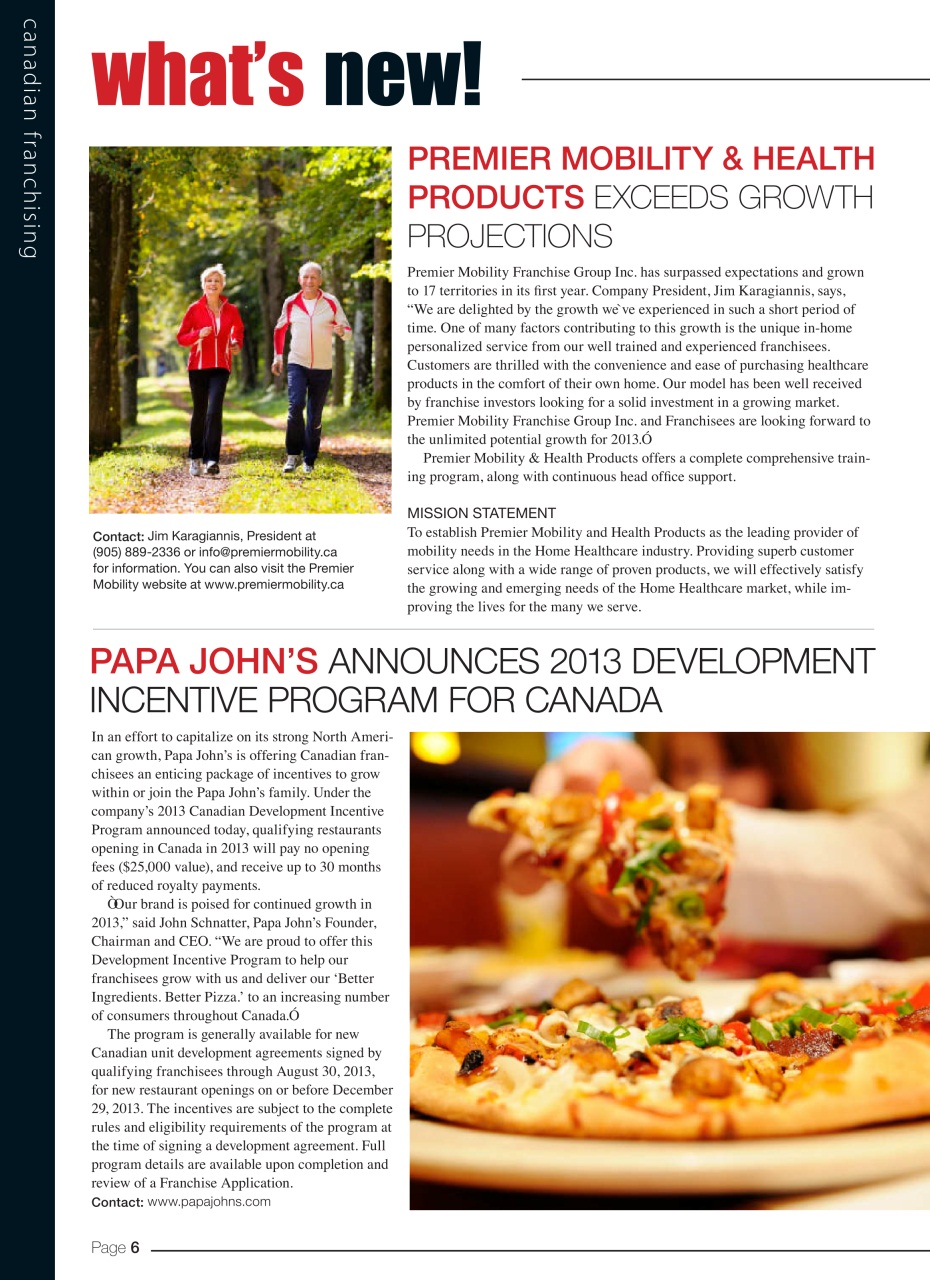 Canadian Franchising Preview Pages