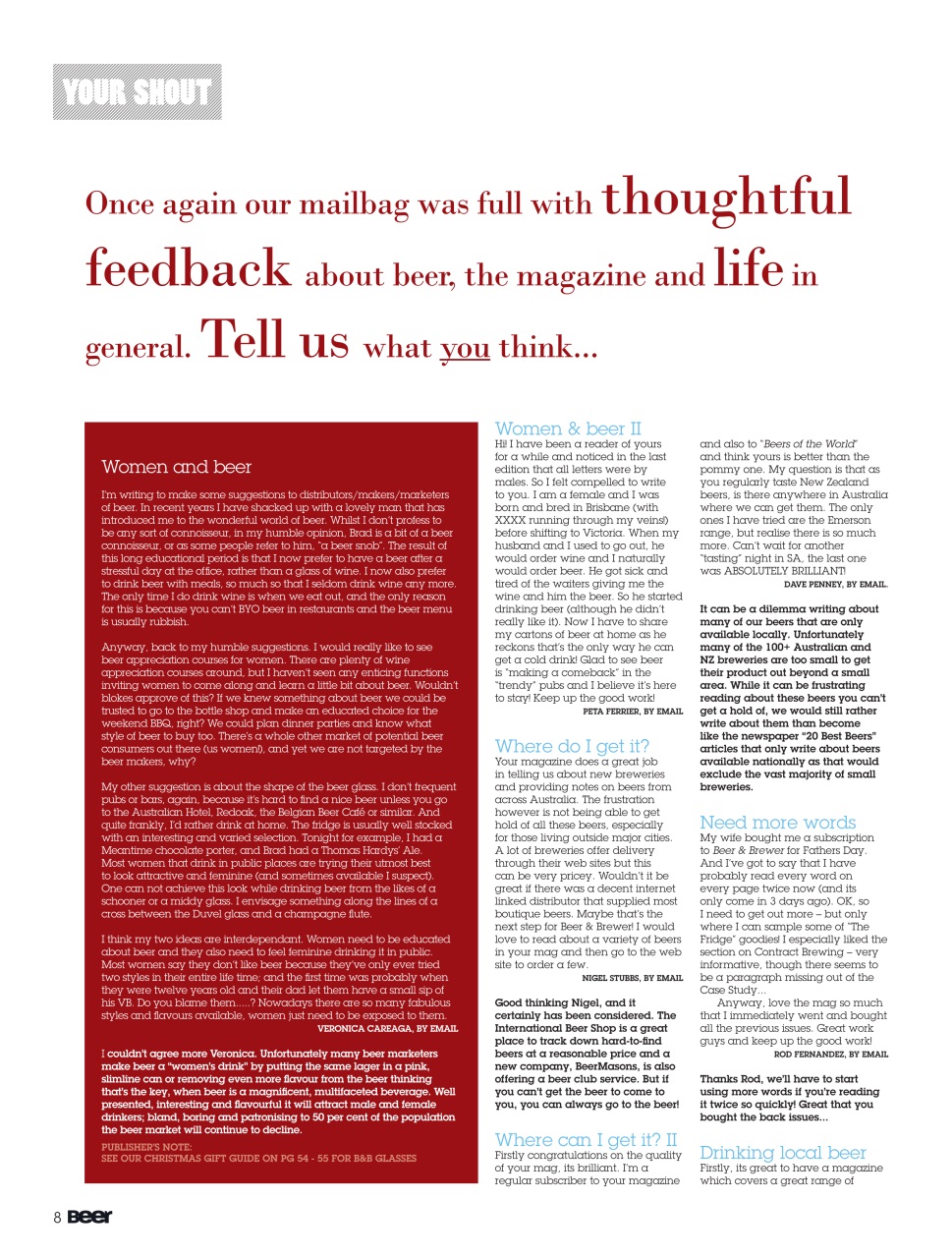 Beer and Brewer Preview Pages