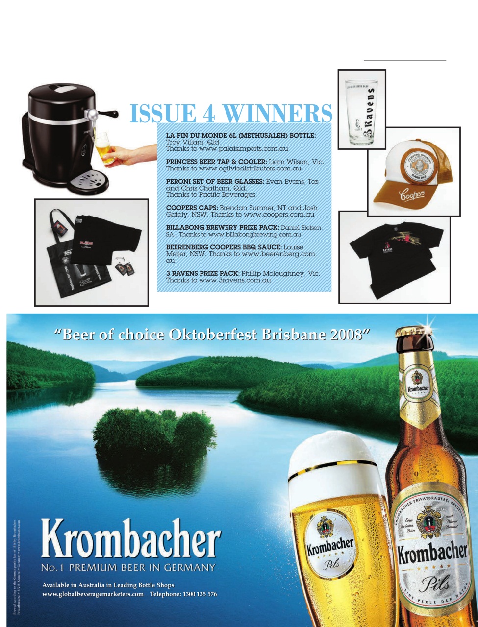 Beer and Brewer Preview Pages