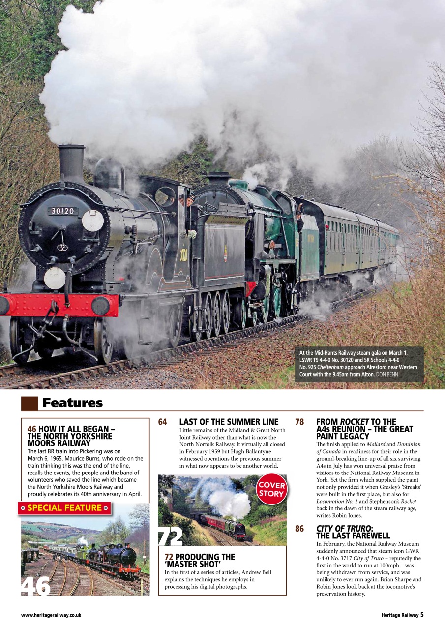 Heritage Railway Preview Pages