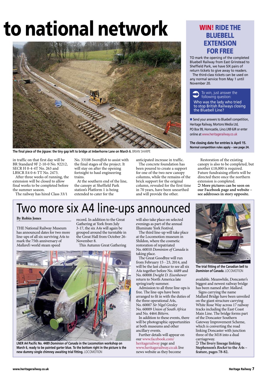 Heritage Railway Preview Pages