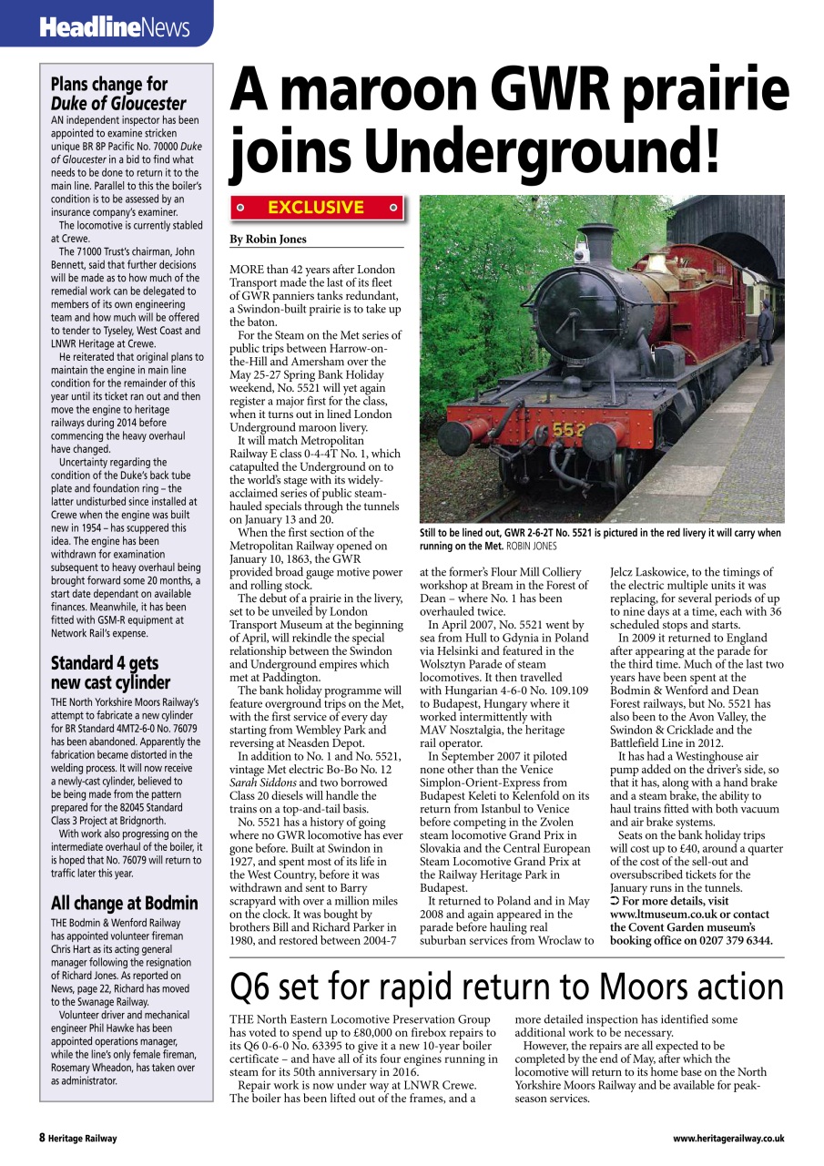 Heritage Railway Preview Pages