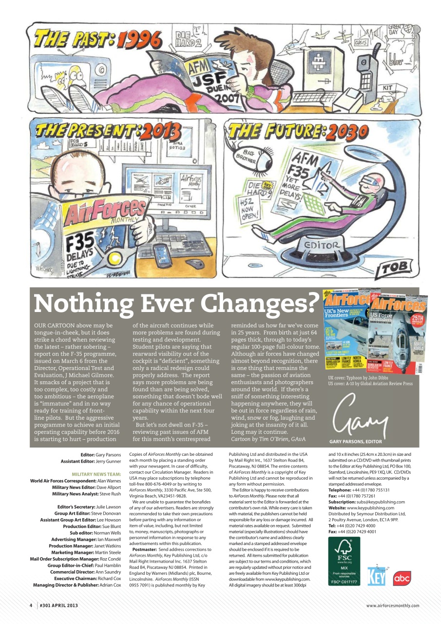 AirForces Monthly Preview Pages