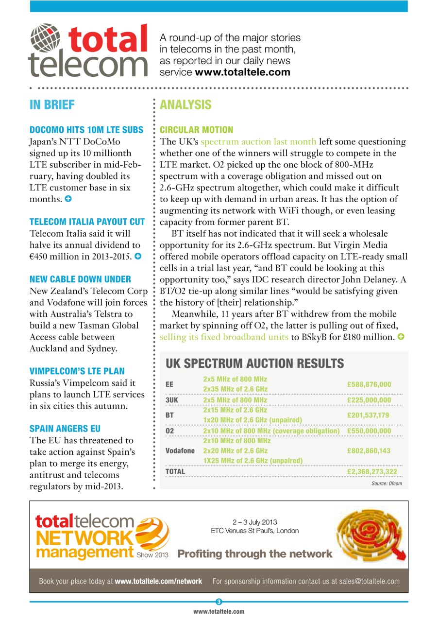Total Telecom Preview Pages