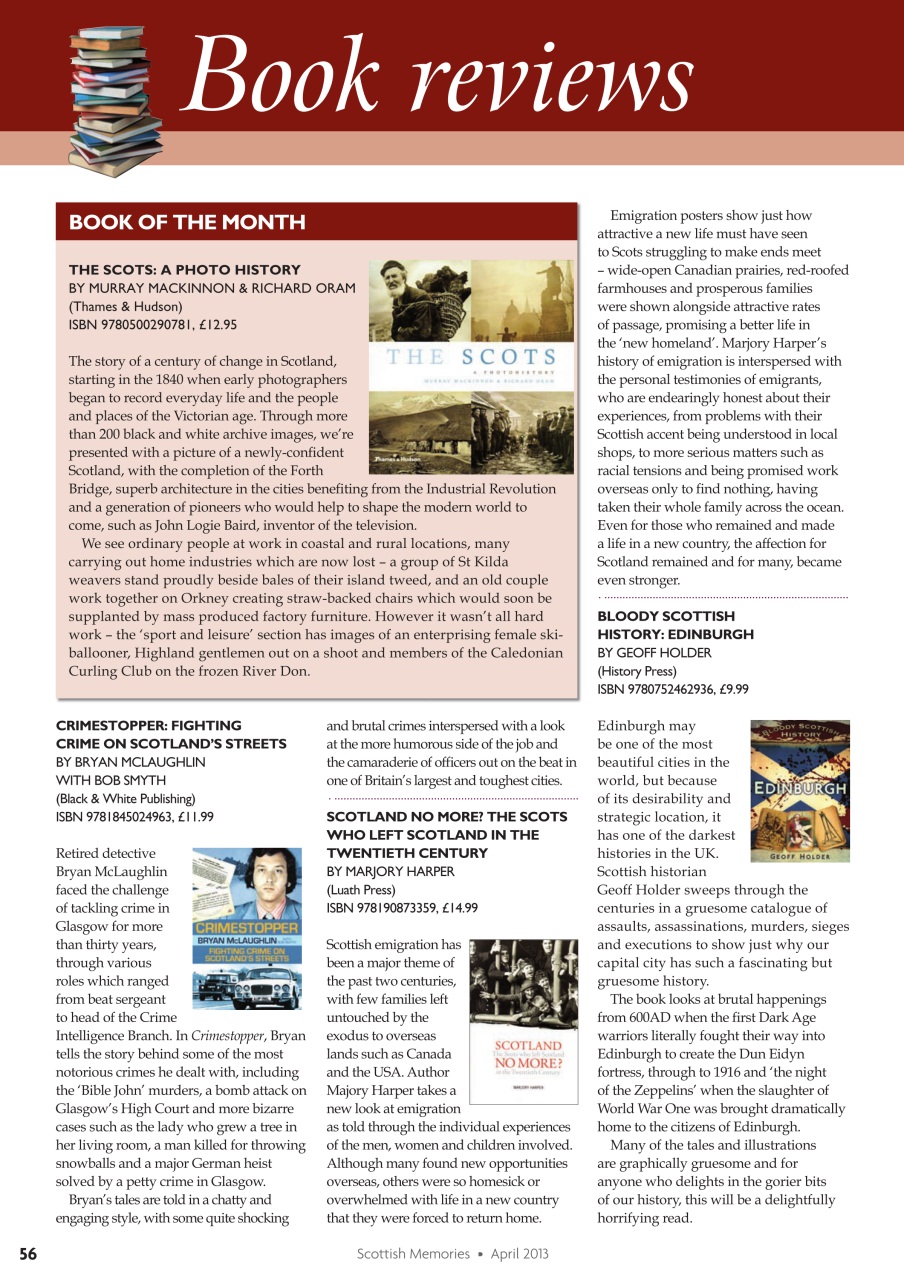 Scottish Memories Preview Pages
