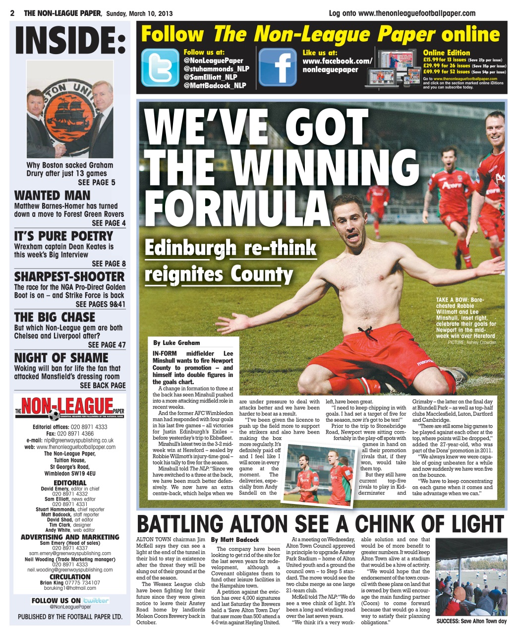 The Non-League Football Paper Preview Pages