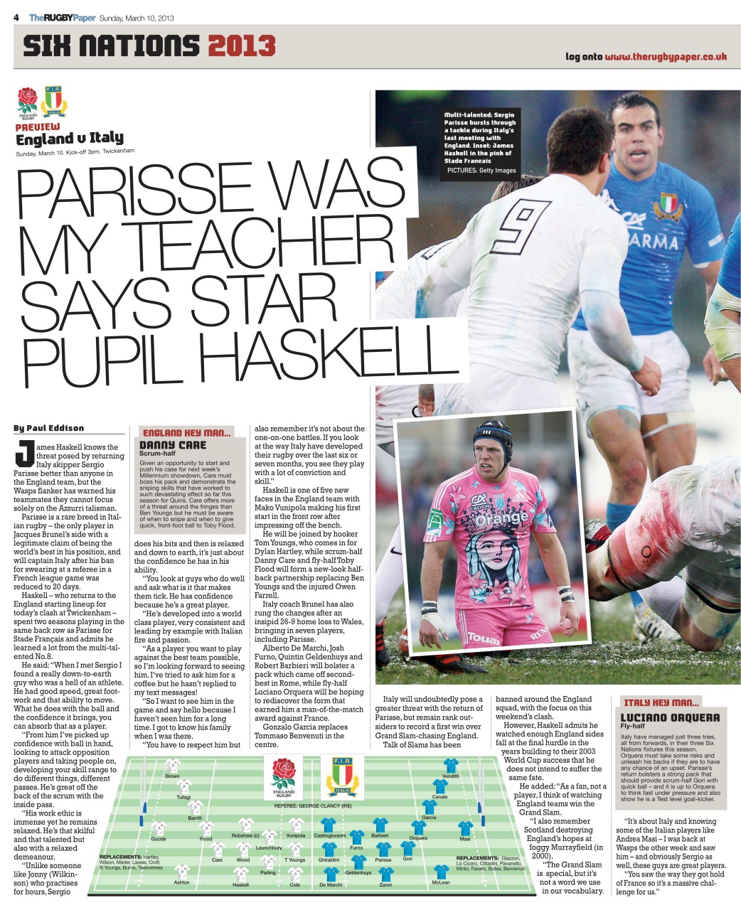 The Rugby Paper Preview Pages