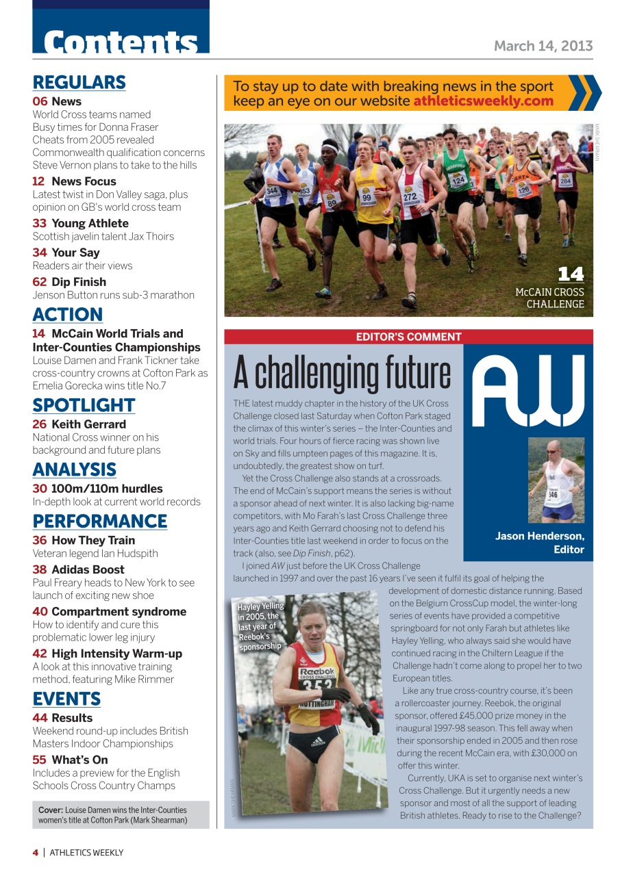 AW – Athletics Weekly Magazine Preview Pages