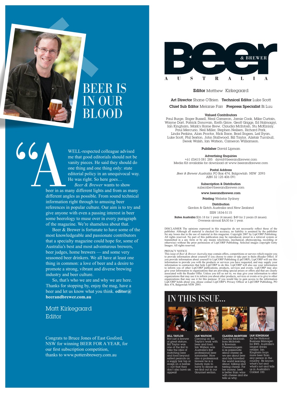 Beer and Brewer Preview Pages