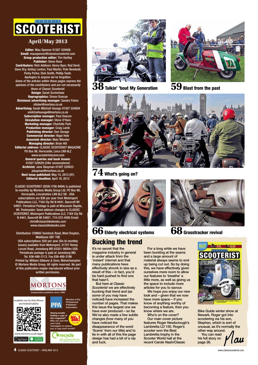 Classic Scooterist Preview Pages