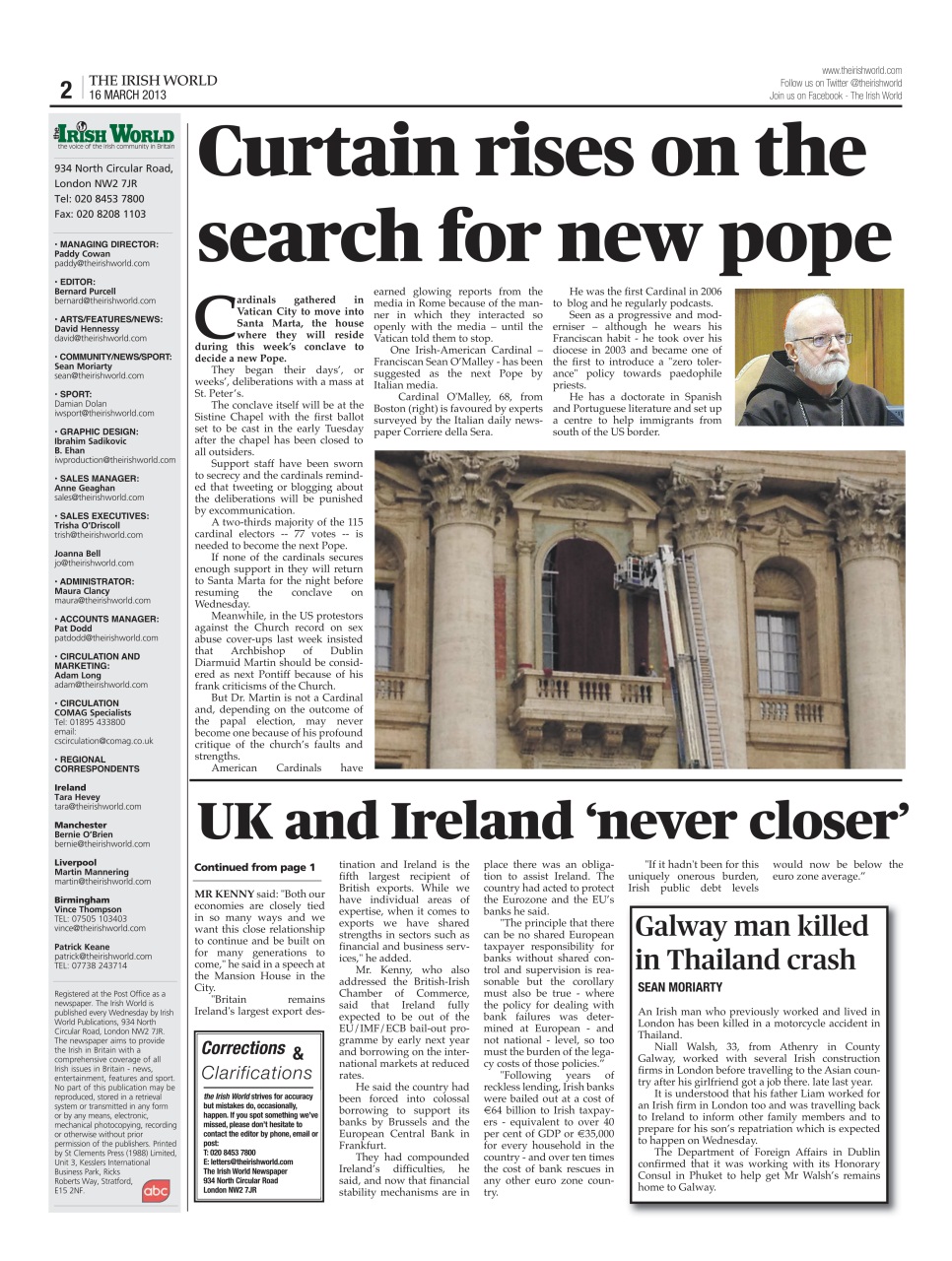 Irish World Preview Pages