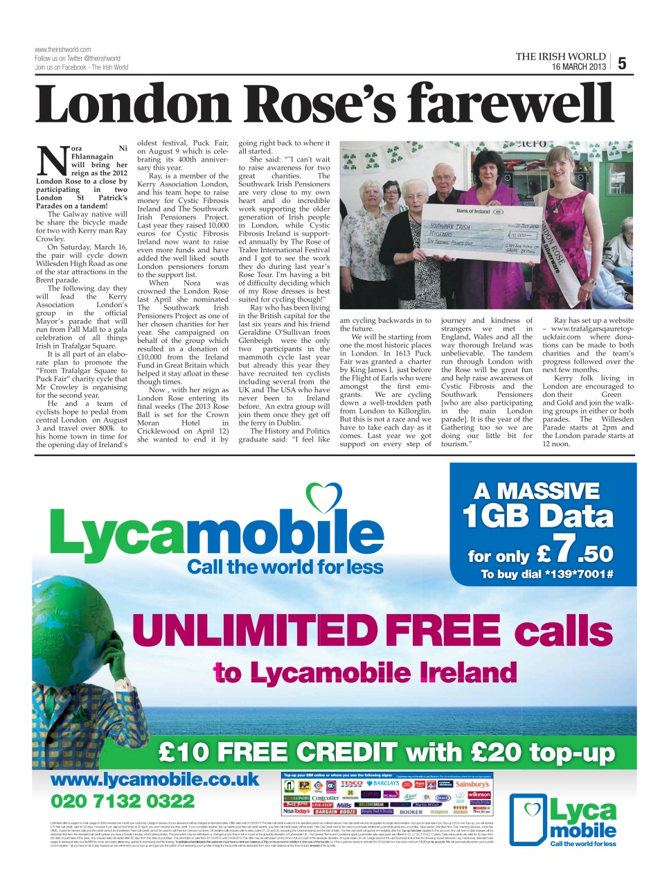 Irish World Preview Pages