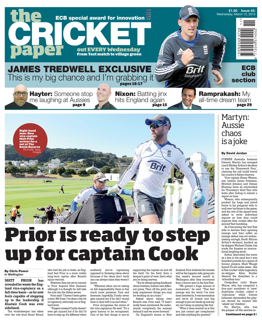 The Cricket Paper Preview Pages