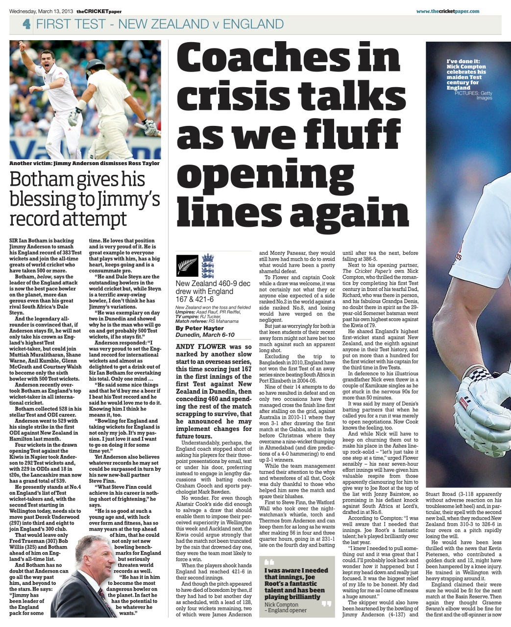 The Cricket Paper Preview Pages