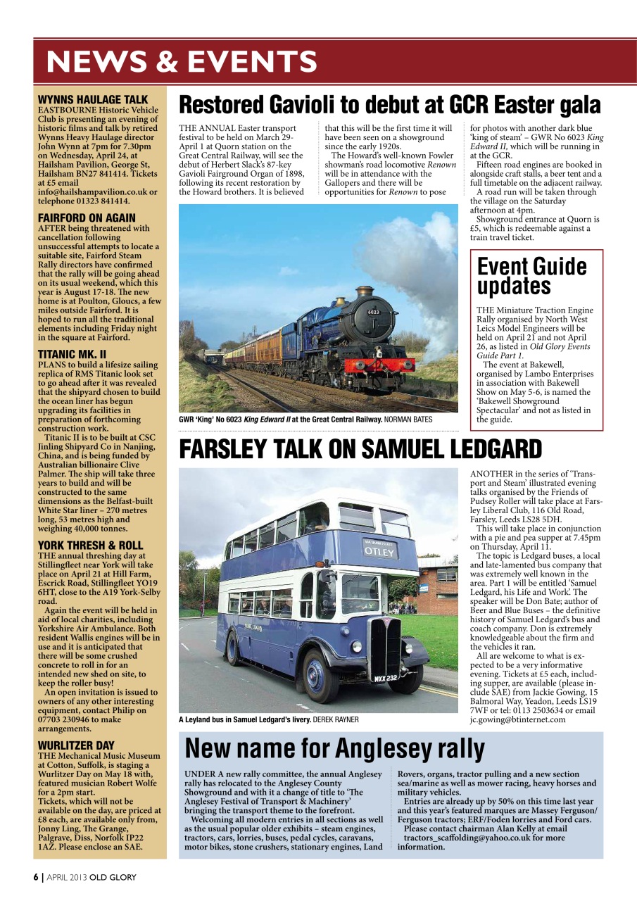 Old Glory Magazine Preview Pages