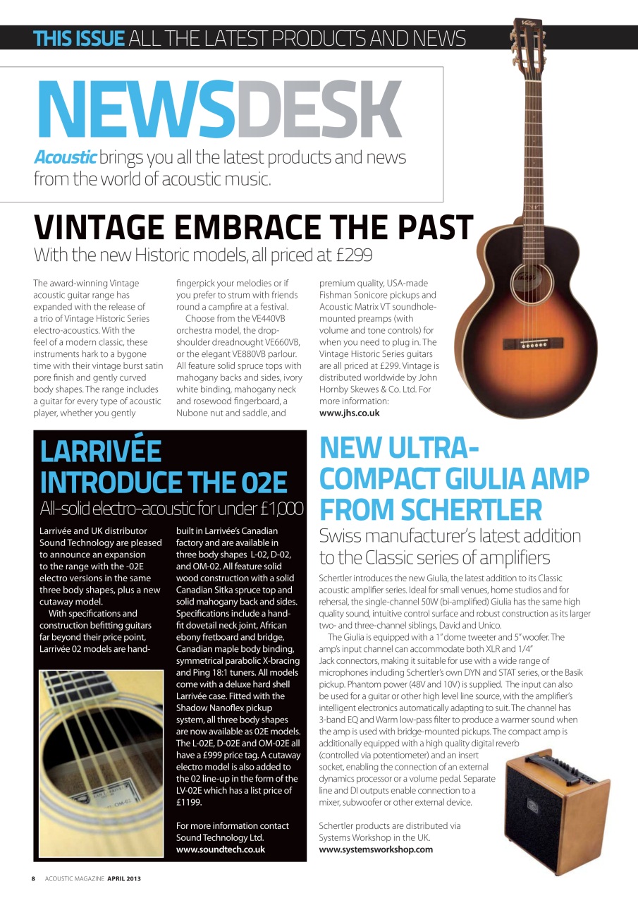 Acoustic Preview Pages