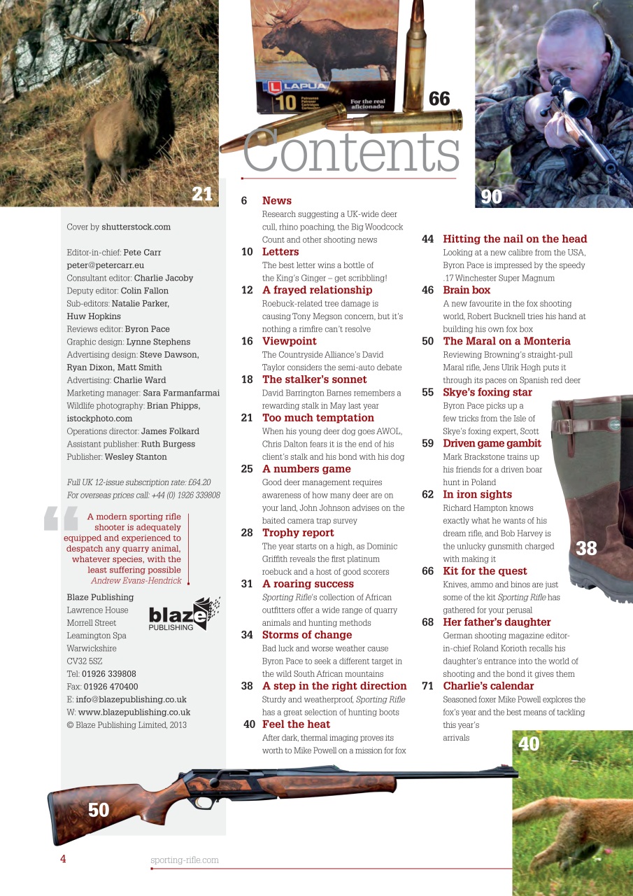 Sporting Rifle Preview Pages