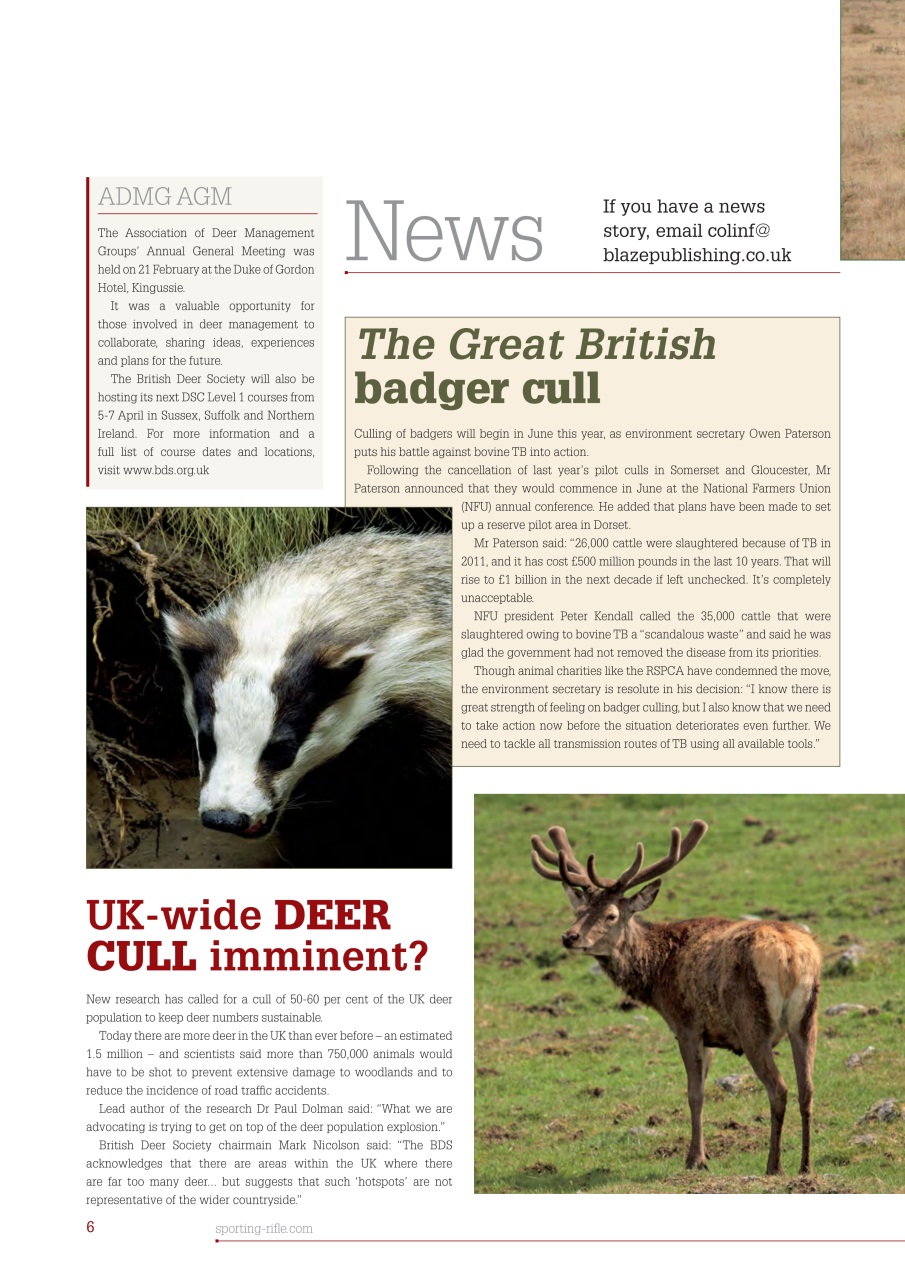 Sporting Rifle Preview Pages