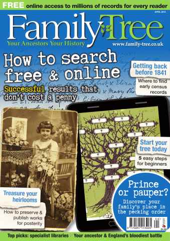 Family Tree issue Family Tree April 2013