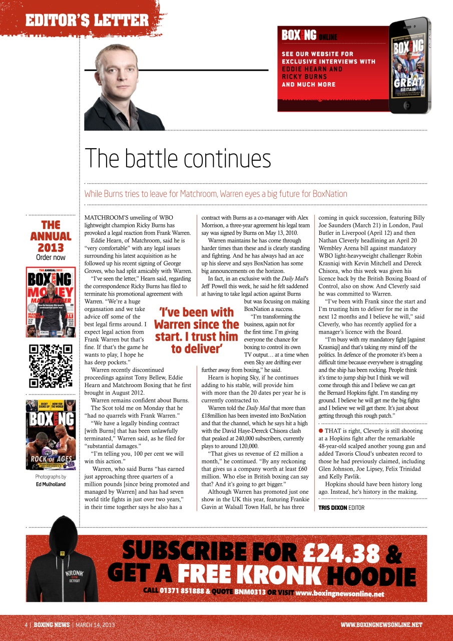 Boxing News Preview Pages