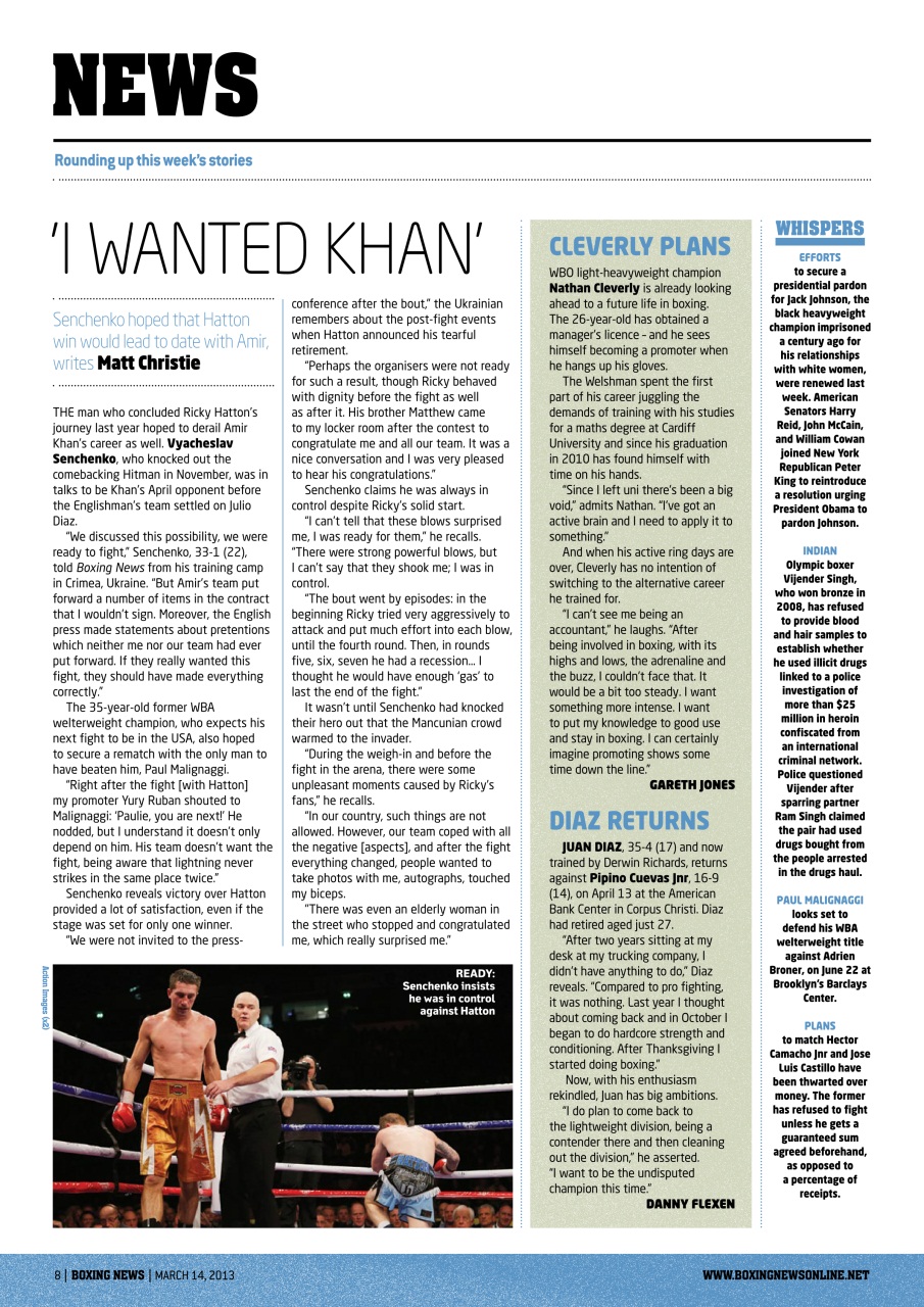 Boxing News Preview Pages