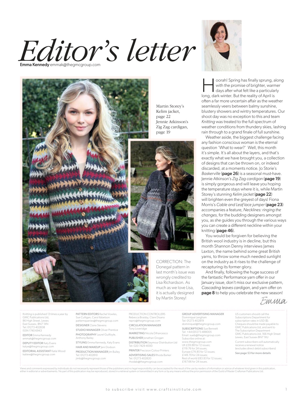 Knitting Preview Pages