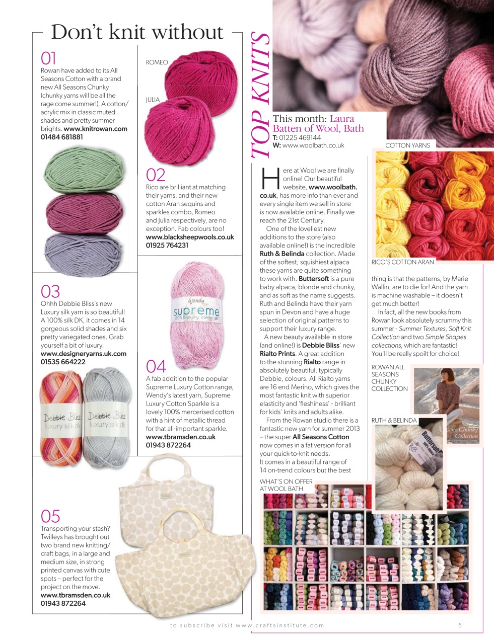 Knitting Preview Pages