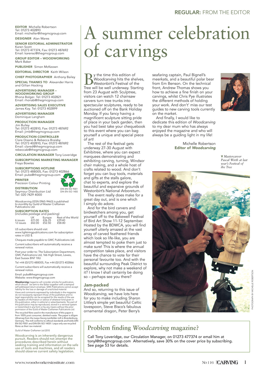 Woodcarving Preview Pages