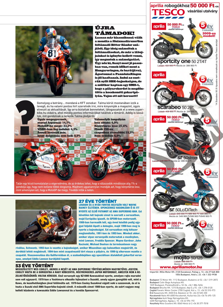 SuperBike Hungary Preview Pages