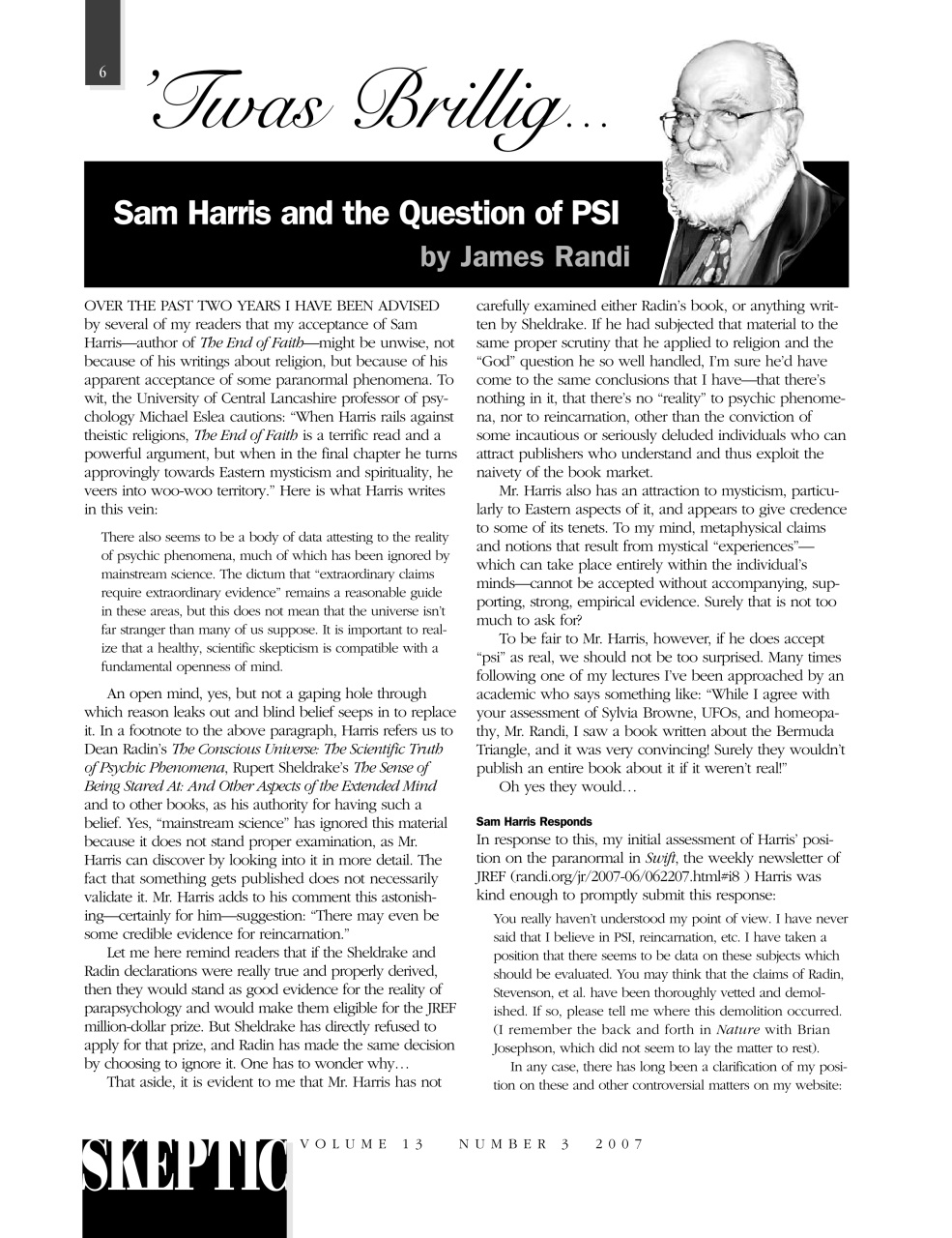 Skeptic Preview Pages