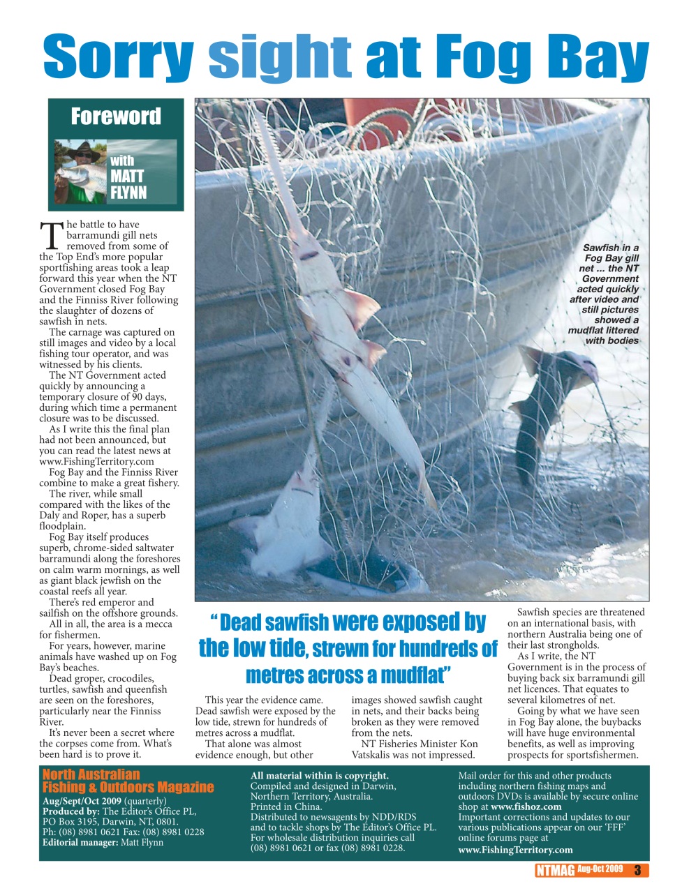 North Australian Fishing and Outdoors Magazine Preview Pages