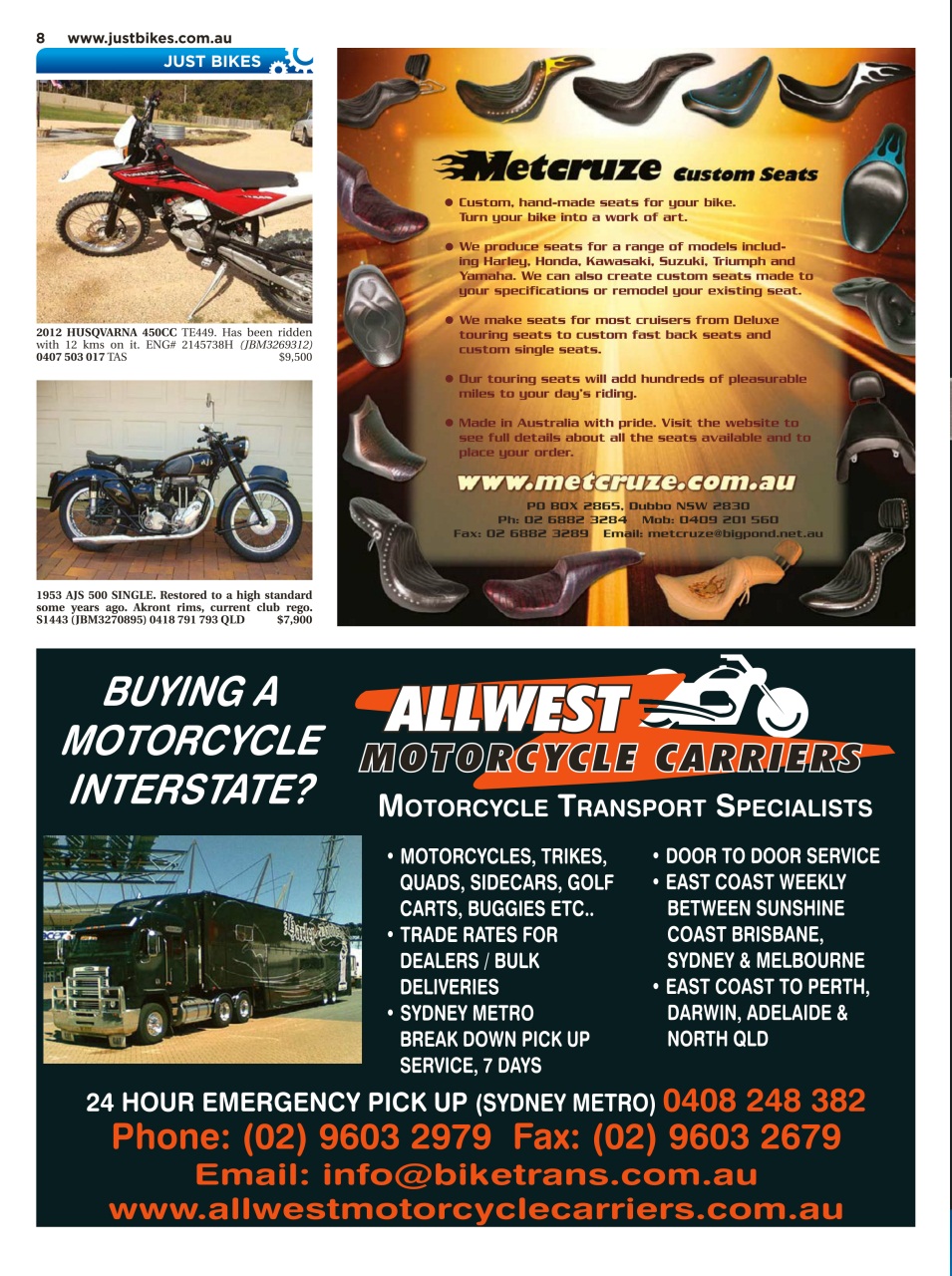 JUST BIKES Preview Pages