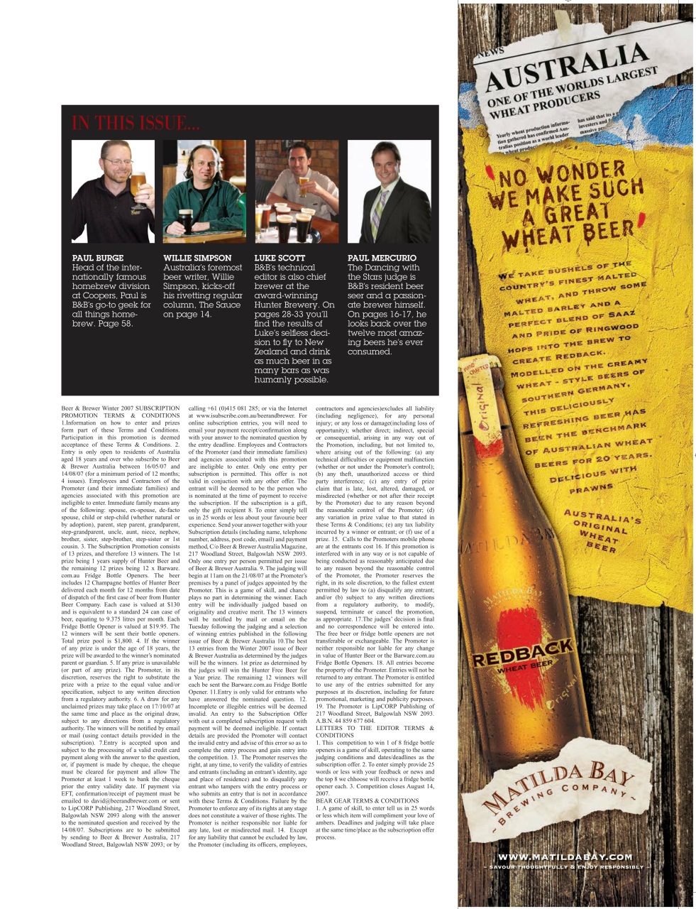 Beer and Brewer Preview Pages