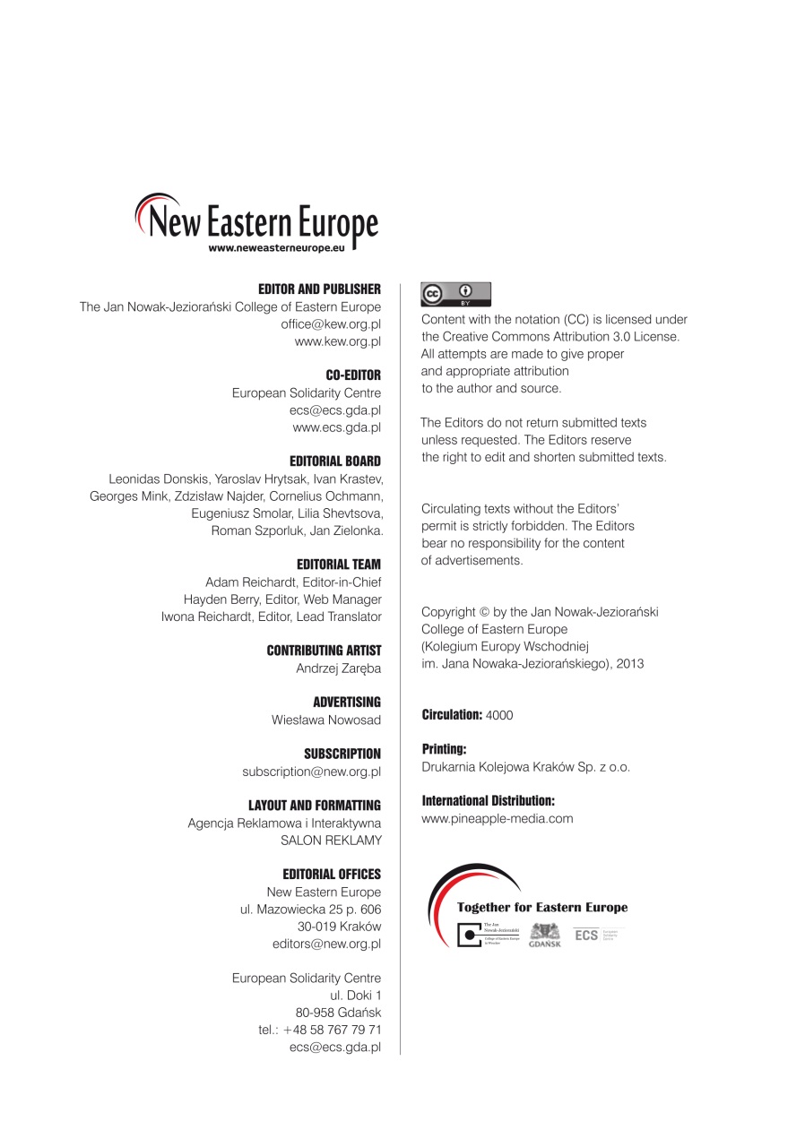 New Eastern Europe Preview Pages