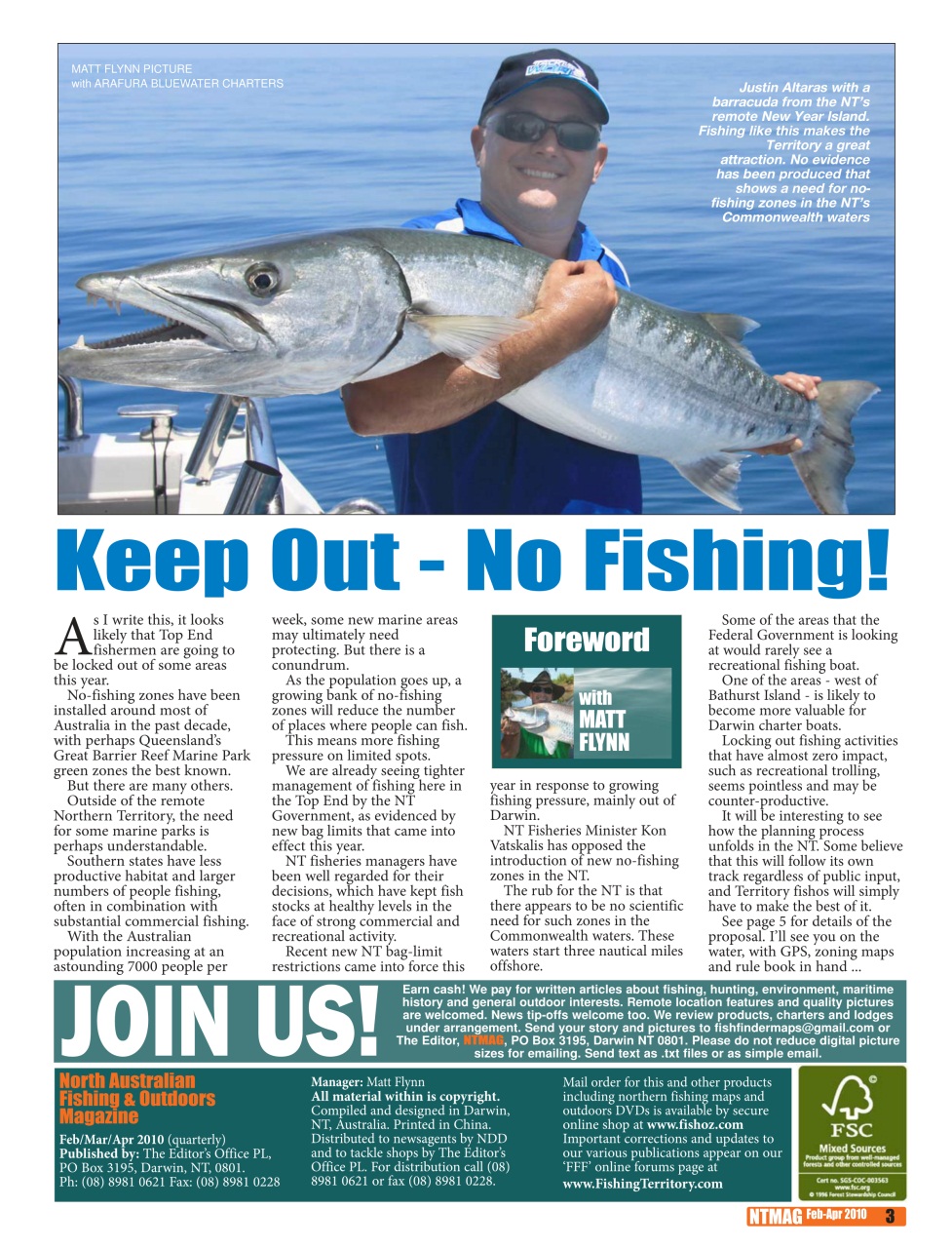 North Australian Fishing and Outdoors Magazine Preview Pages