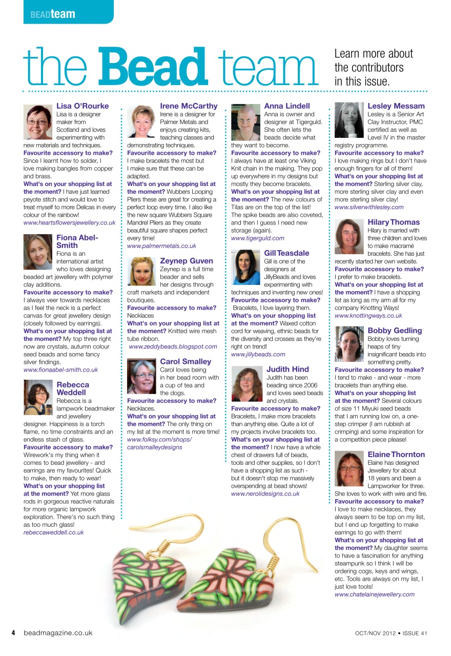Bead & Jewellery Magazine Preview Pages