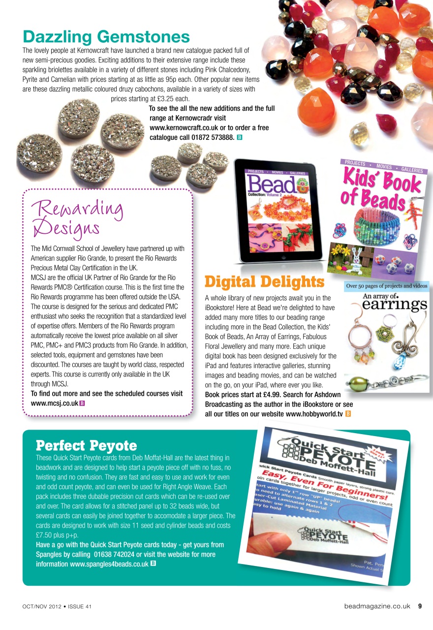 Bead & Jewellery Magazine Preview Pages