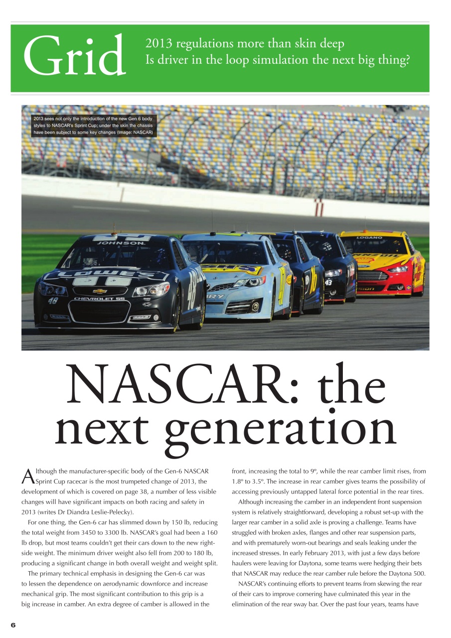 CUP Race Technology Preview Pages