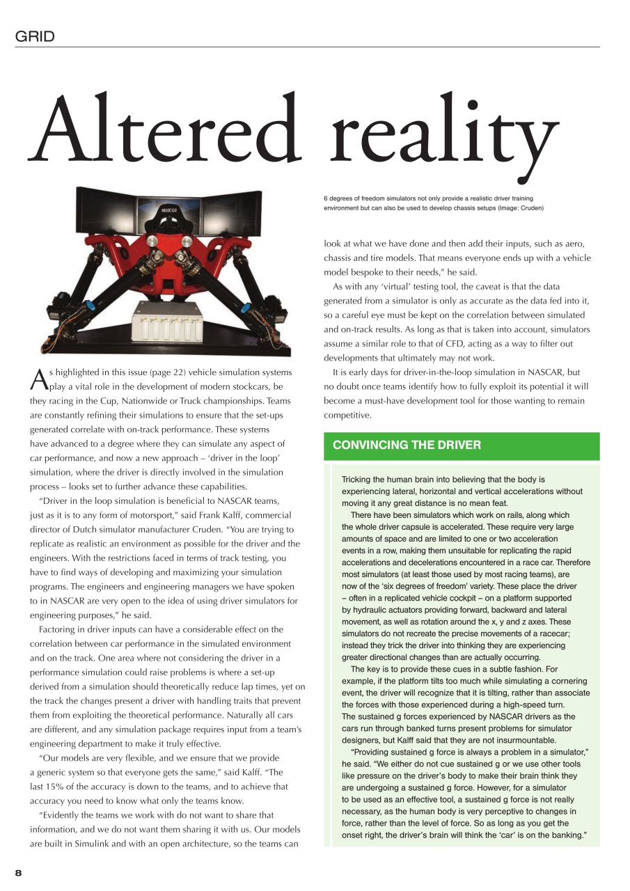 CUP Race Technology Preview Pages