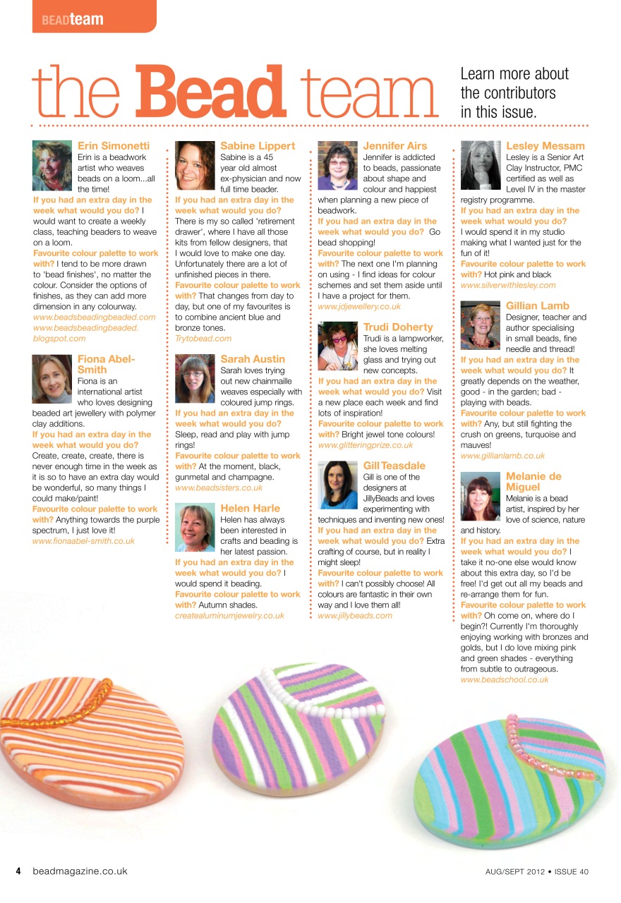 Bead & Jewellery Magazine Preview Pages