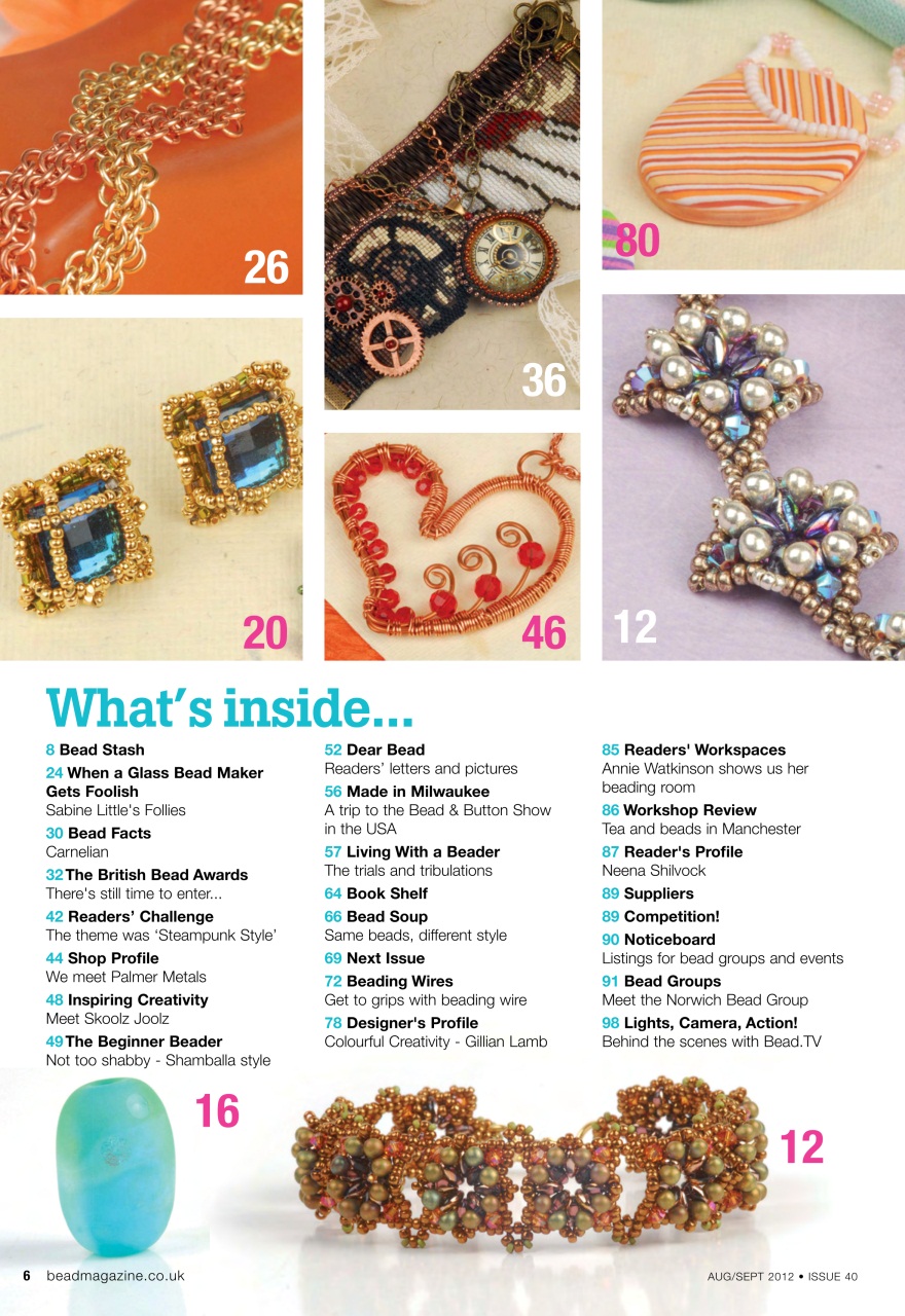 Bead & Jewellery Magazine Preview Pages