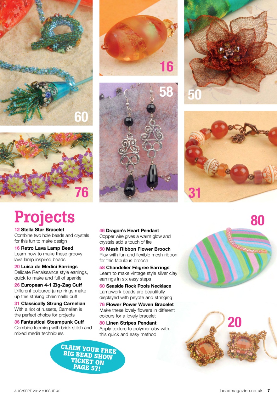 Bead & Jewellery Magazine Preview Pages