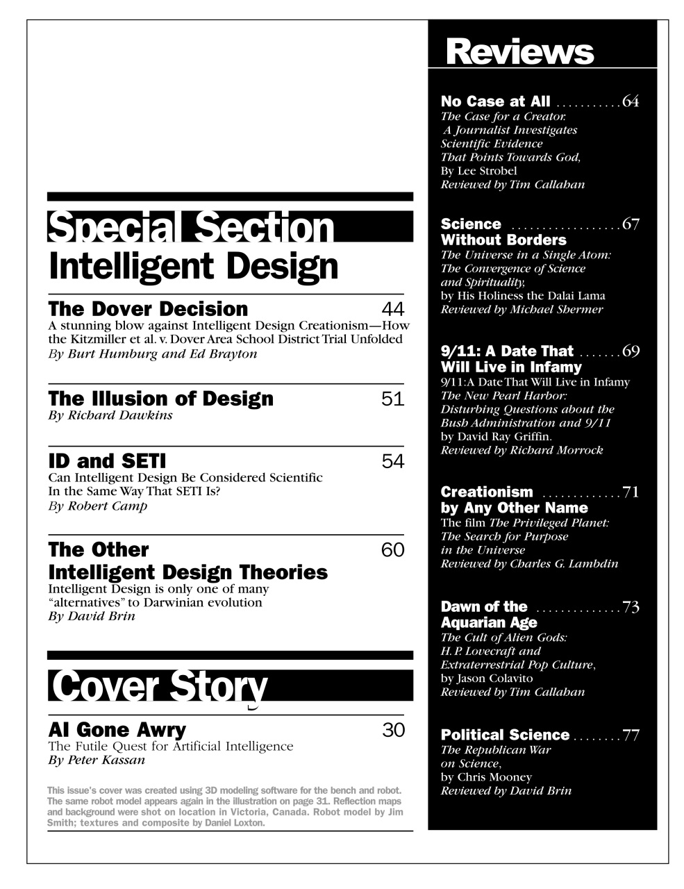 Skeptic Preview Pages