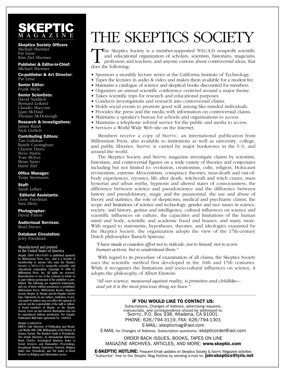 Skeptic Preview Pages