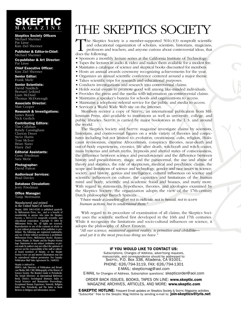 Skeptic Preview Pages