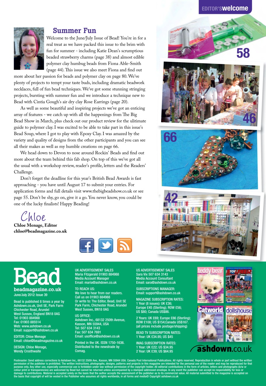 Bead & Jewellery Magazine Preview Pages