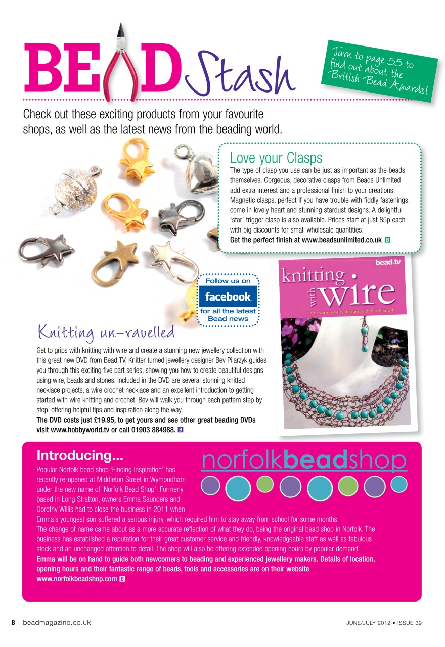 Bead & Jewellery Magazine Preview Pages