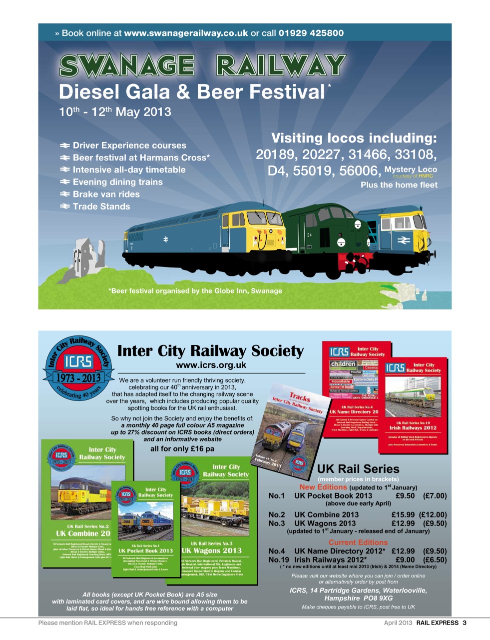 Rail Express Preview Pages