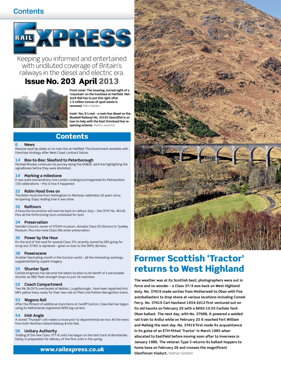 Rail Express Preview Pages